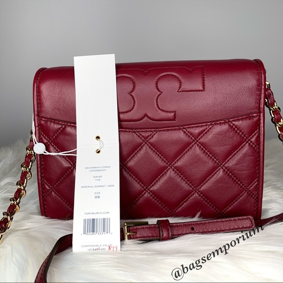 Tory Burch Leather Quilted Crossbody Bag - Picture 10 of 15